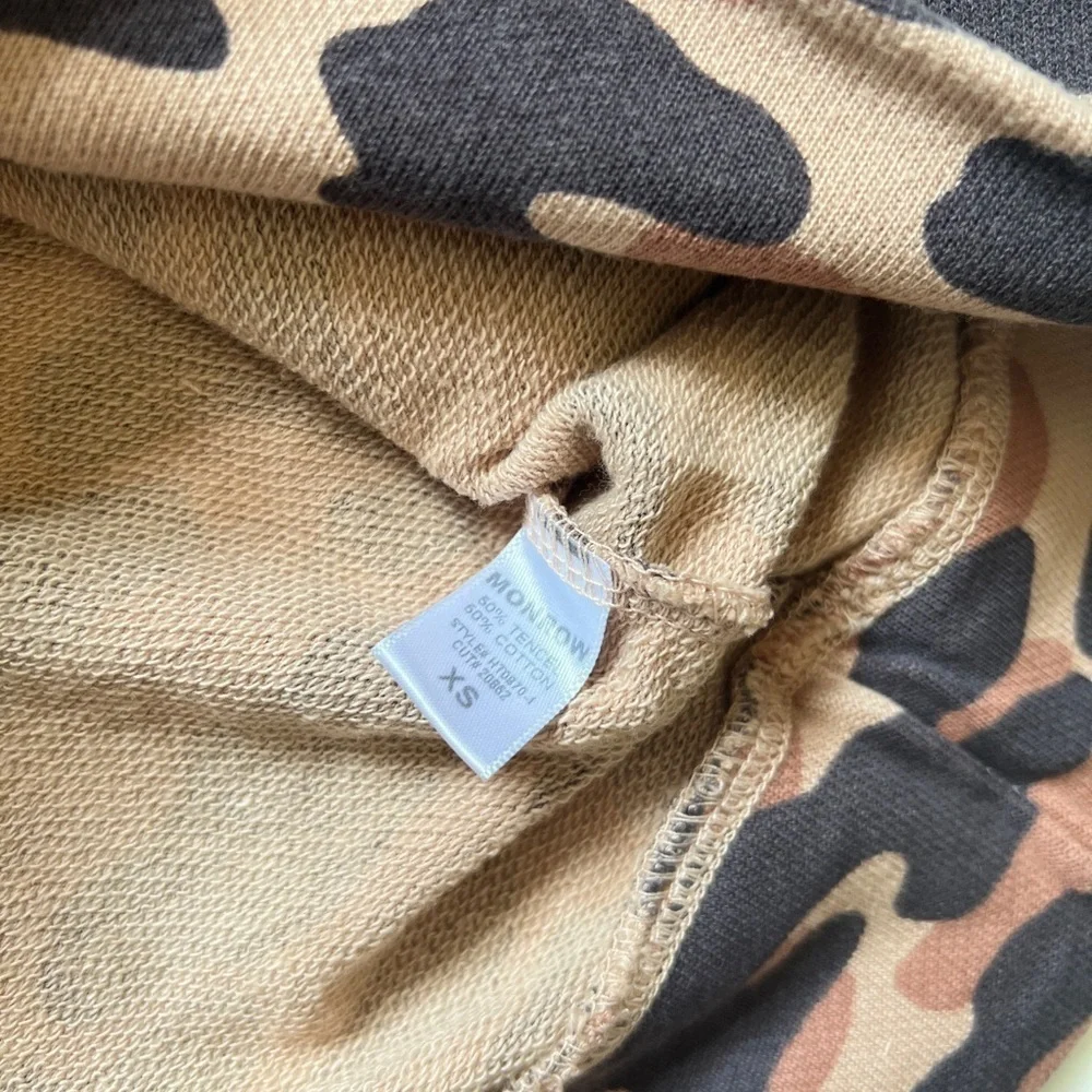 Monrow Desert Camouflage Print Sweatshirt Size XS NWT $149 - Picture 6 of 6